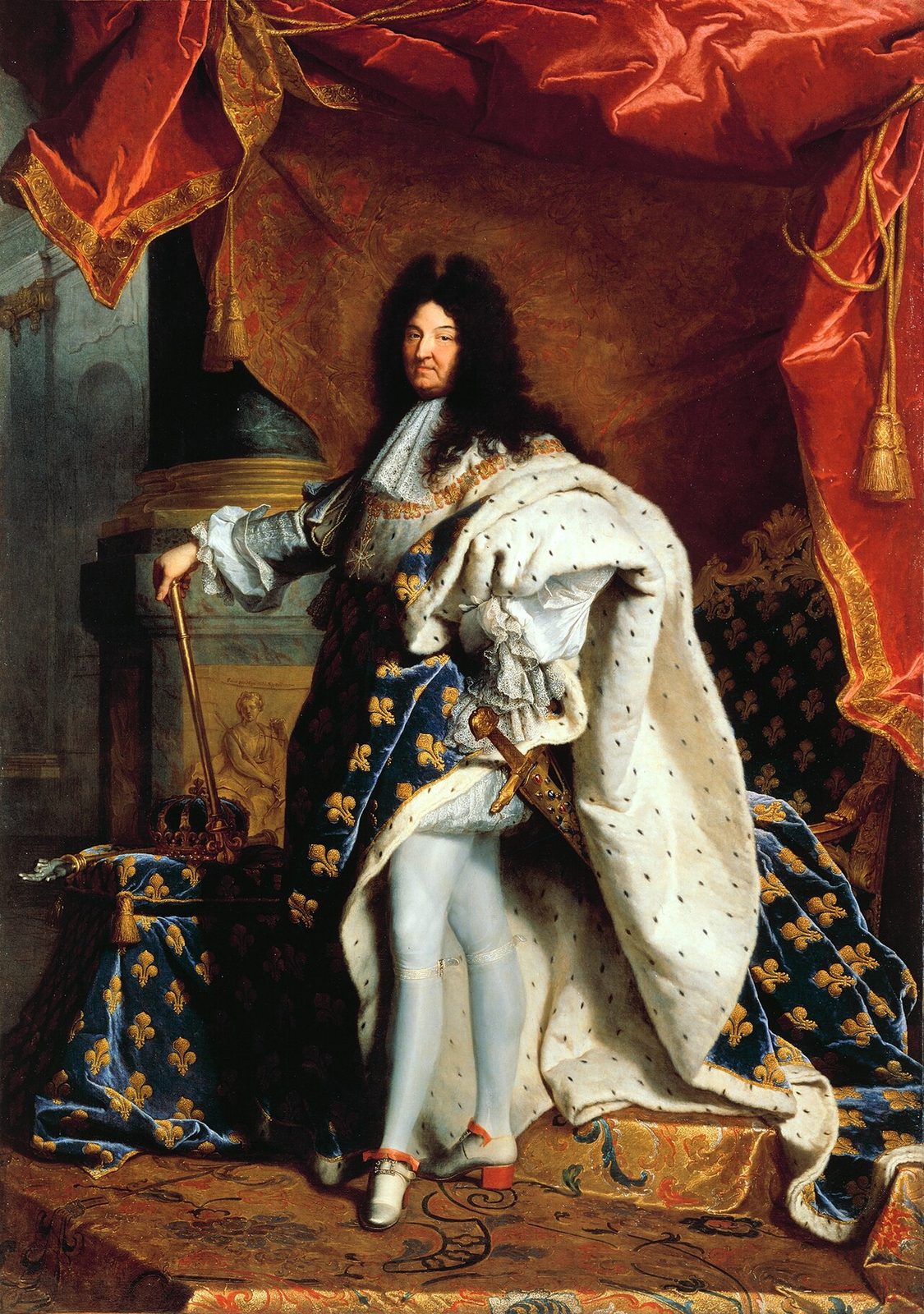 Portrait of Louis XIV in coronation robes