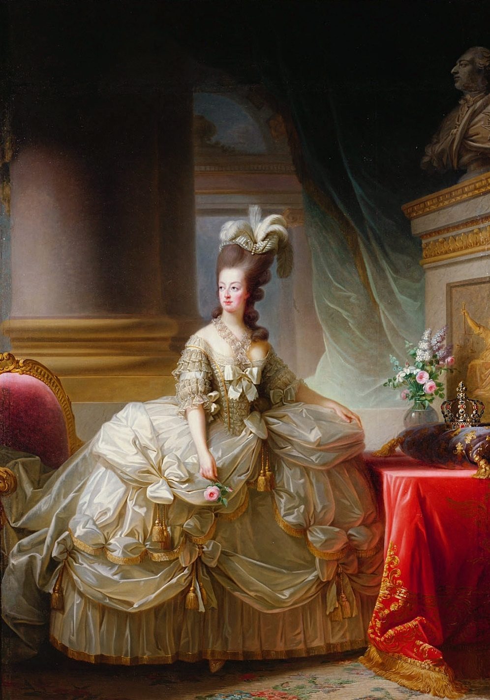 Élisabeth Vigée Le Brun's 1783 portrait of Marie-Antoinette in a court gown